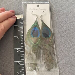 Peacock Feather Earrings